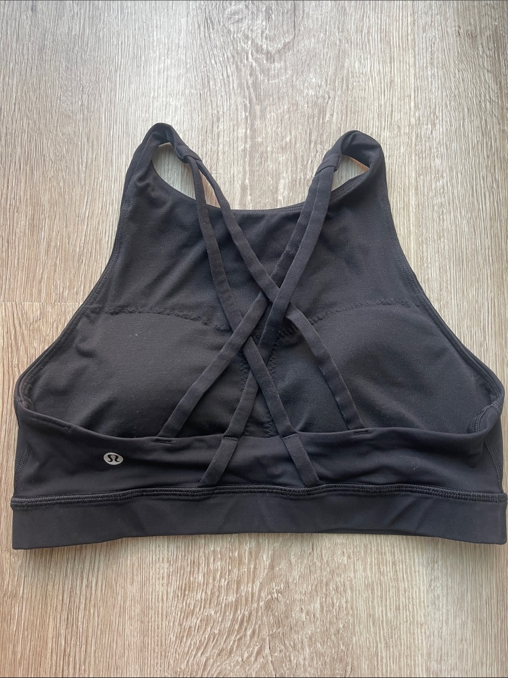 lululemon athletica Black High-Neck Energy Sports Bra